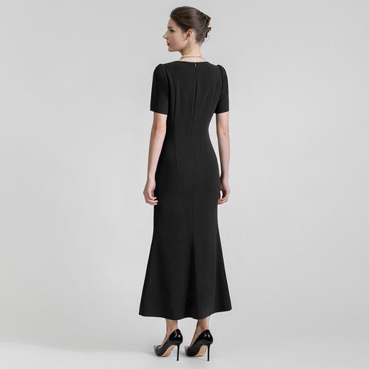 LIZZY 简约优雅轻奢感修身显瘦高贵鱼尾轻礼服开叉连衣裙7428 商品图5