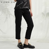 VIVIAN LIU薇薇安刘R2417501梅春女装新款斜插兜前拉链修身长裤 商品缩略图0