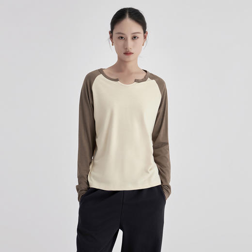 weyo秋冬修身女色纺小弧领保暖舒适打底衫A17308 商品图2