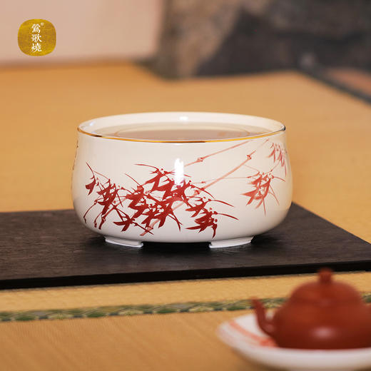 【莺歌烧旗舰店】朱竹图 商品图0