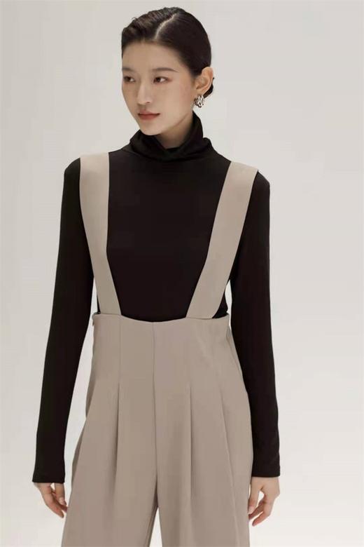 LNNNS 高腰宽松直筒背带裤 14145 商品图3