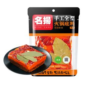 【亚欧超市】名扬微辣手工牛油火锅底料500g/袋