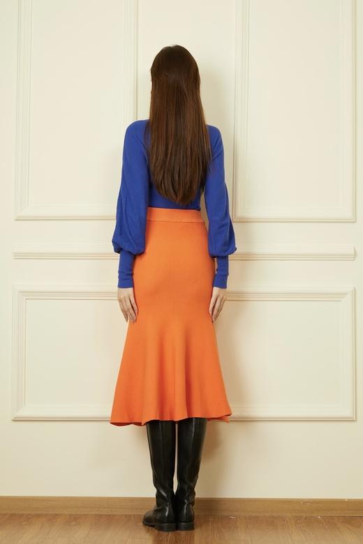 ANSUABEL 时尚多巴胺撞色针织上衣半裙套装 19182 商品图3