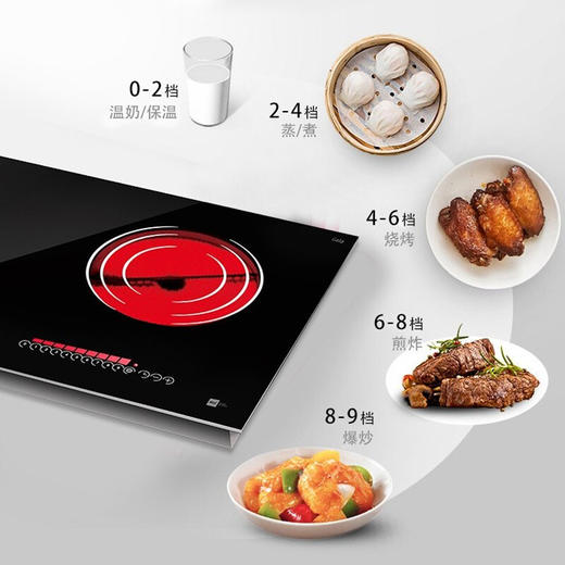 德国米技Gala CTE 3500II-A滑控式家用双眼三圈嵌入式电陶炉高端双炉 商品图2