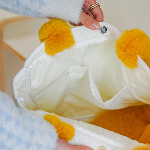 秋冬系列袋鼠团团毛绒手提包 商品图3