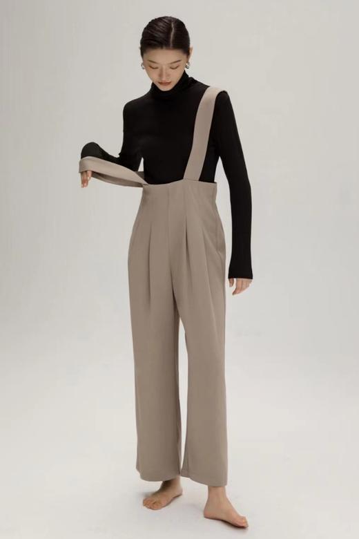 LNNNS 高腰宽松直筒背带裤 14145 商品图0