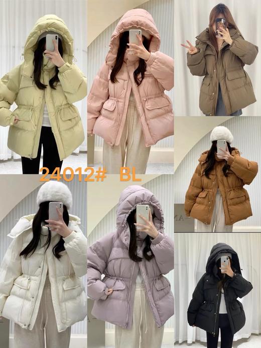 【YW】无忧购韩版抽绳收腰显瘦小个子连帽百搭50%白鸭绒羽绒服24012（截单后7天发货)25年清仓捡漏 商品图7