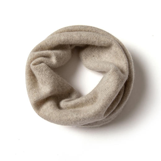 丁摩 羊绒围脖100%纯山羊绒秋冬新款男女同款纯色时尚保暖针织小围脖4ZF-ZZb2 商品图9