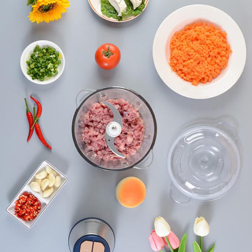 联创JP023M多功能绞肉机1.8L蓝色 商品图3