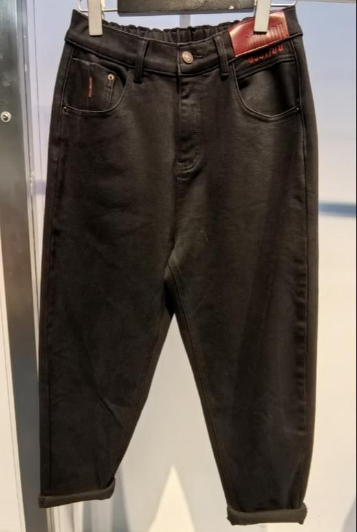 Z1后腰松紧皮标底抓绒哈伦牛仔裤40908 冬季 209994091001 商品图6