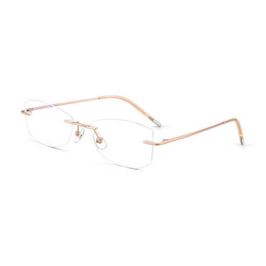 普莱斯光学镜框PTG24054A  气质无框 轻盈β钛 男女同款 四色可选 商品图0