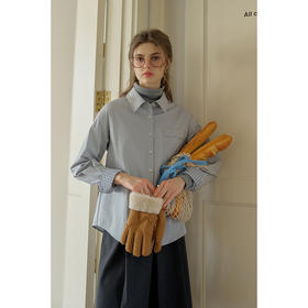 SimpleRetro英伦风华 复古撞色格子长袖衬衫女新款设计感休闲上衣