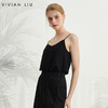 VIVIAN LIU D2433001新款可调节肩带胸前不对称宽松打底吊带背心 商品缩略图0