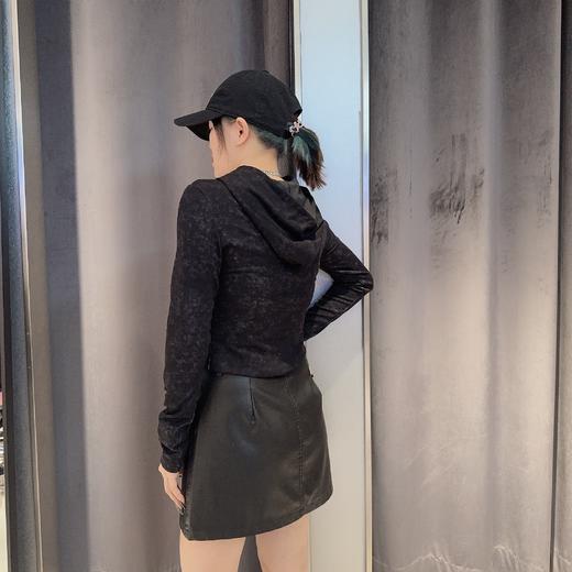 N3连帽长袖针织T恤（黑） 秋季 143160270321 商品图1