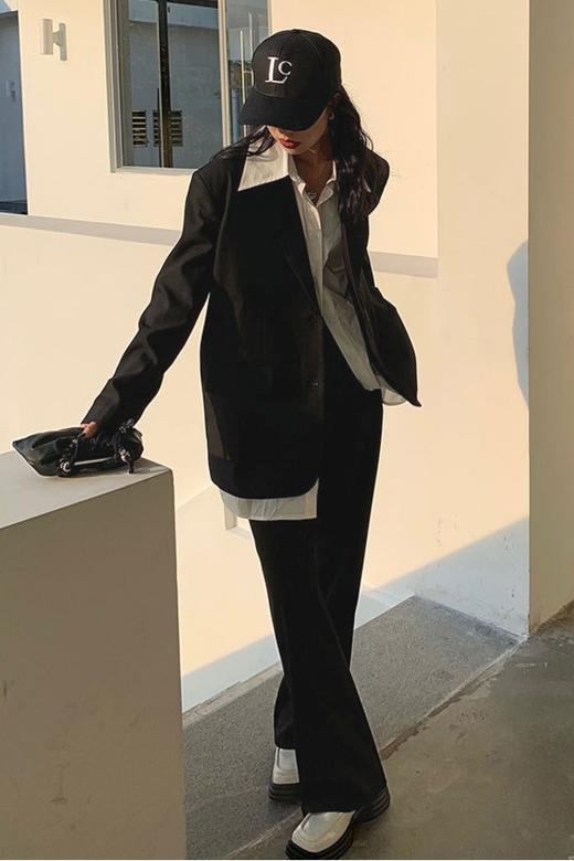 Kai & Kiera 率性黑色西装长裤套装 14160 商品图5