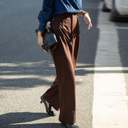 馥迦宽松直筒西装裤 商品图1