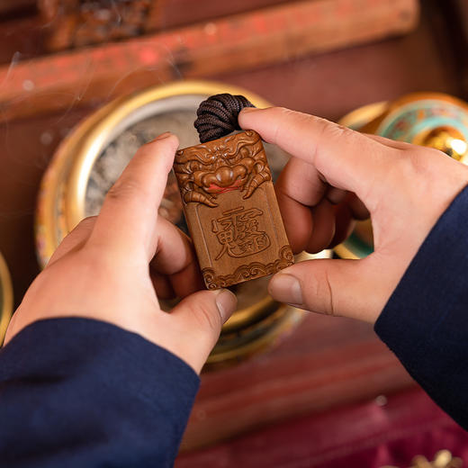 天然雷击木太歲牌新年顺顺吊坠装饰男女同款 商品图3