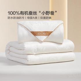 博洋家纺蚕丝被子全棉子母被二合一冬被春秋被芯四季通用