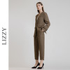 LIZZY早秋老钱风亚麻长袖宽松商务休闲西装外套女767657 商品缩略图1