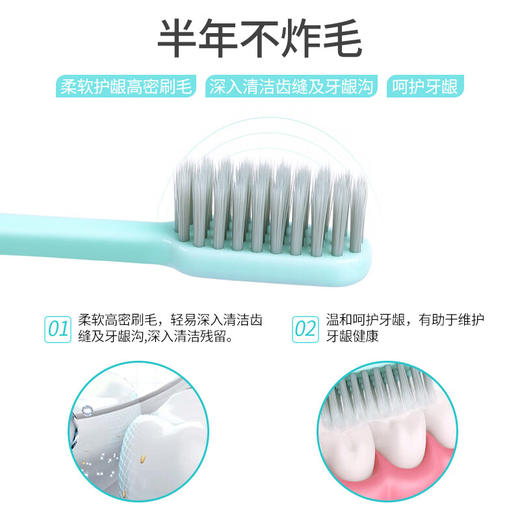 [鼎】牙博士舒柔护龈软毛牙刷2支装DT8202 商品图3