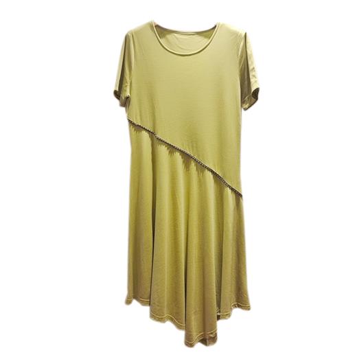 VIVIAN LIU薇薇安刘D2437403夏女装新款圆领不对称下摆针织连衣裙 商品图4