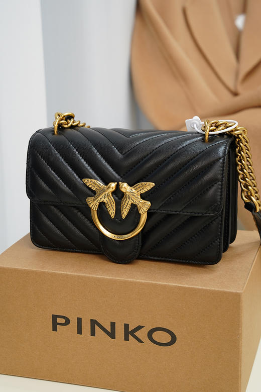 PINKO女包斜纹斜挎手提飞鸟包100074A0GK   【G】 商品图0