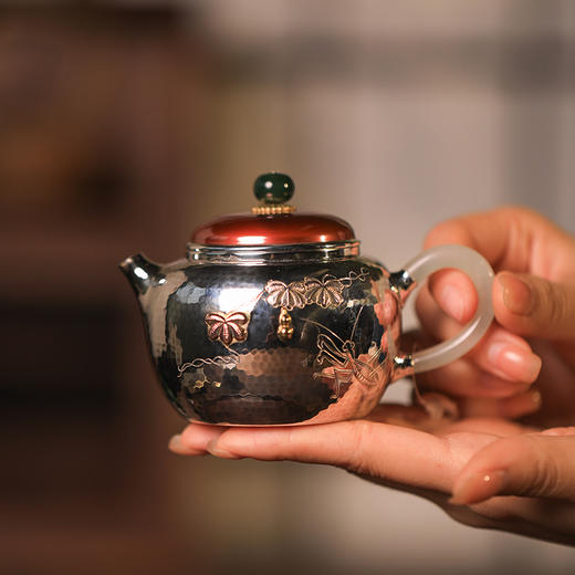 葫芦刻绘银壶 约140g左右 商品图1