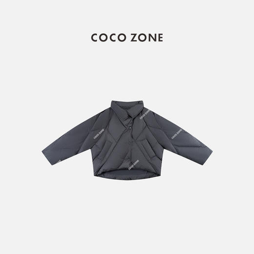 COCO ZONE 秋冬90鹅绒高级感菱格立领羽绒服CC2D2700 商品图0