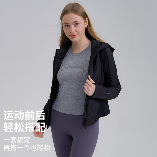 【路路精选】lulu外套春秋款长袖拉链女潮流修身运动跑步健身夹克户外训练 商品图2