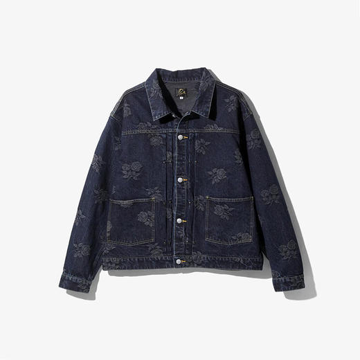 Needles M.W. Jean Jacket - 13oz Denim 玫瑰提花复古牛仔夹克 商品图0