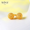 Winy925纯银金色年华耳钉送女友闺蜜节日生日礼物 商品缩略图0