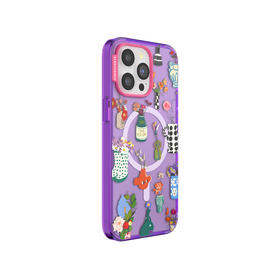 【房间·手机壳】大小古典花瓶 POPCASE手机壳 MagSafe Popcase磁吸款 紫色 植物花卉 拼贴 iPhone 15/14/13