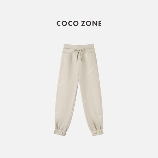 COCO ZONE 设计感松紧腰系带束脚裤显瘦休闲裤CC2C2346 商品图0