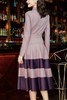 Le Malene 优雅气质麂皮绒撞色连衣裙 19150 商品缩略图2