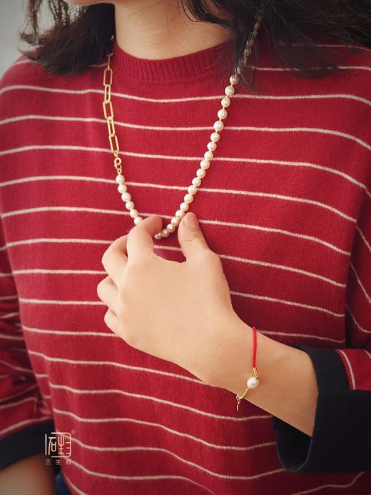 天然巴洛克珍珠O字金属多用项链 商品图11