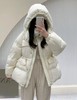 【YW】无忧购韩版抽绳收腰显瘦小个子连帽百搭50%白鸭绒羽绒服24012（截单后7天发货)25年清仓捡漏 商品缩略图2