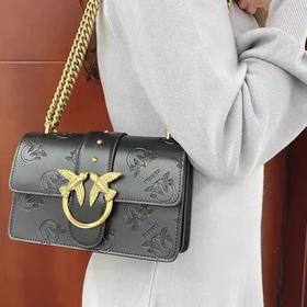 PINKO女士包袋压纹飞鸟包燕子包1P22RFY8AM-小号   【G】