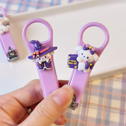 「6.5包邮！9.9到手3个」可爱魔法小狗指甲刀 少女心指甲剪便携儿童成人指甲钳居家日用防飞溅 商品图3