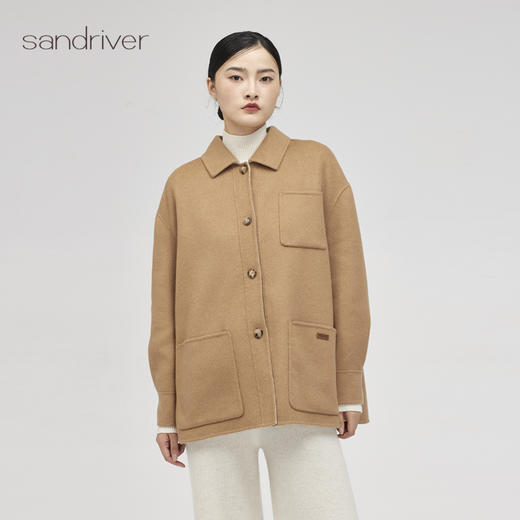 西藏双面呢羊绒女外套SJF96W272N 商品图0