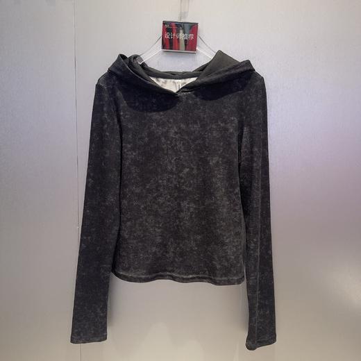 N3连帽长袖针织T恤（黑） 秋季 143160270321 商品图3