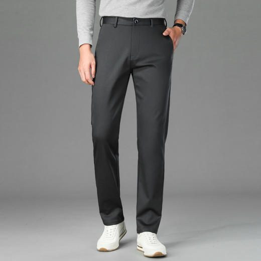 【冬装新品】男士加绒休闲裤冬季弹力宽松直筒长裤2024秋冬款加厚商务西装裤子！ 商品图7