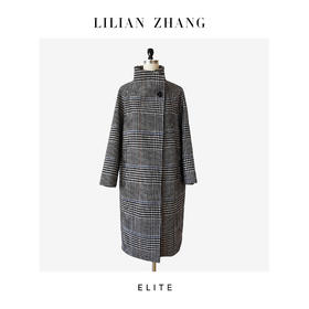 E-定制—时尚潮流—轻奢老钱—Oversized英伦风羊毛中长大衣 2406018