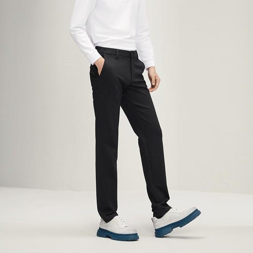 【针织弹力】柒牌男装休闲裤男2024秋季新款时尚百搭修身直筒长裤127H72220 商品图1