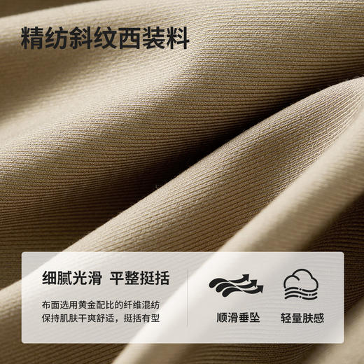 【内购】25年春通勤系列都市白领日常休闲通勤中裤立体折长直腿型西装短裤-57966 商品图3