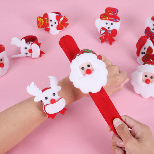 超值五个装【欢乐的圣诞节从啪啪圈开始】圣诞节礼物儿童礼品圣诞老人拍拍圈雪人麋鹿圣诞啪啪圈幼儿园奖品。ry 商品图3