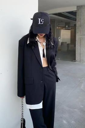 Kai & Kiera 率性黑色西装长裤套装 14160