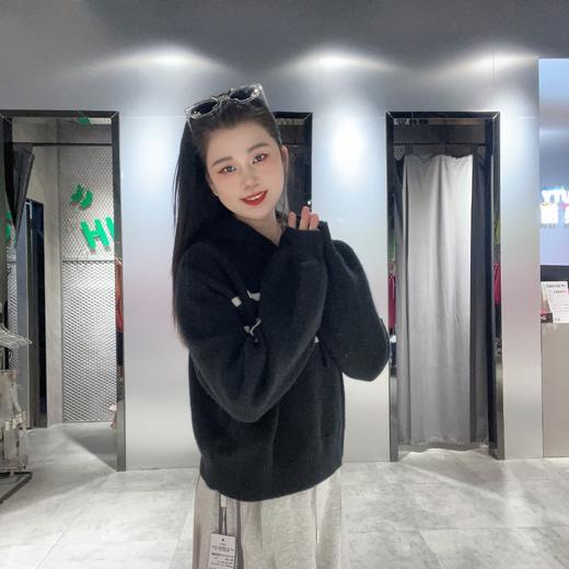 N连帽抽绳大字母长袖毛织41105（黑） 冬季 144010520321 商品图2