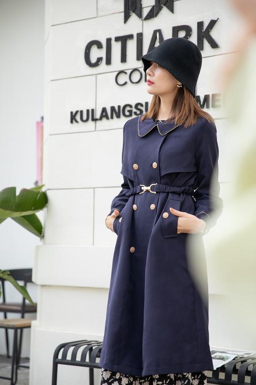 amadella 简约双排扣翻领大衣 14348 商品图1