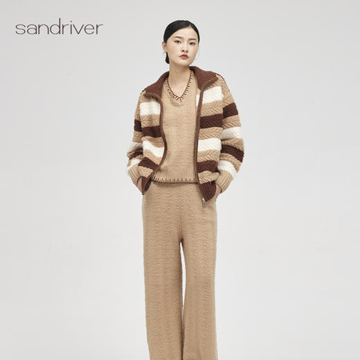 西藏羊绒双开拉链开衫SJF96W315N 商品图2