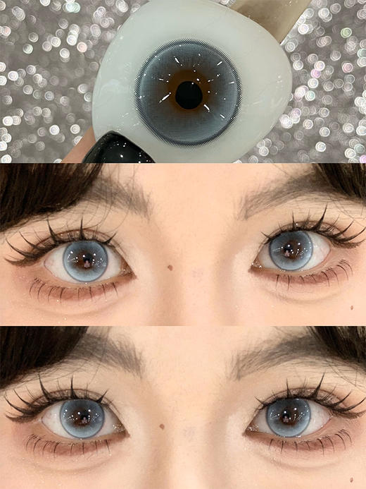 Wecute半年抛 | 晴空蓝&晴日棕 14.2mm白狮参考着色中大直径 | 半年抛 商品图1